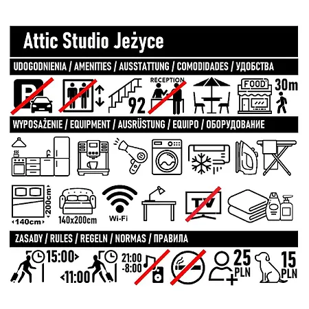 Apartment Attic Studio Jezyce *